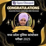 Charanjeet, qualified for the Madhya Pradesh Police Constable Written Examination